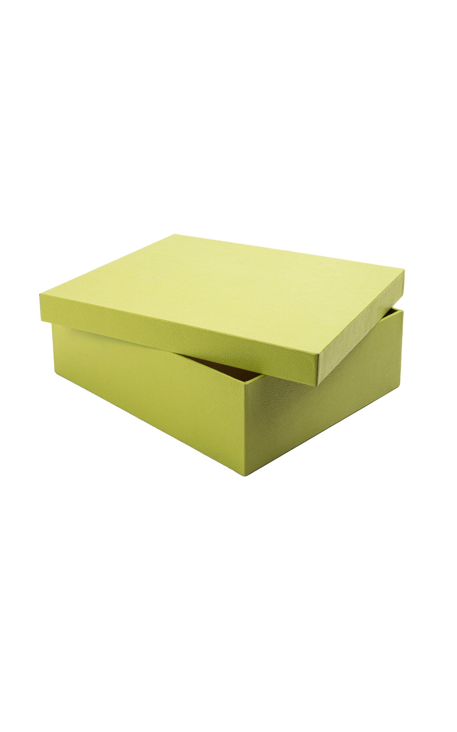 MHSTUDIOS - Personalized Angra Box In Graviola Green Leather - Green - Moda Operandi by MHSTUDIOS