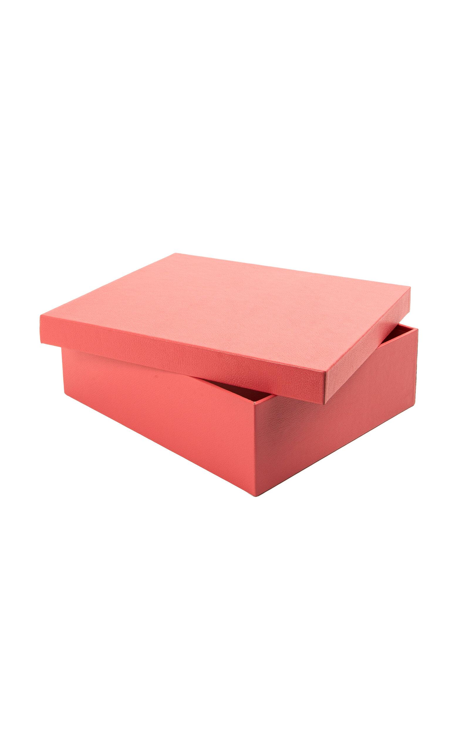 MHSTUDIOS - Personalized Angra Box In Hibiscus Pink Leather - Pink - Moda Operandi by MHSTUDIOS