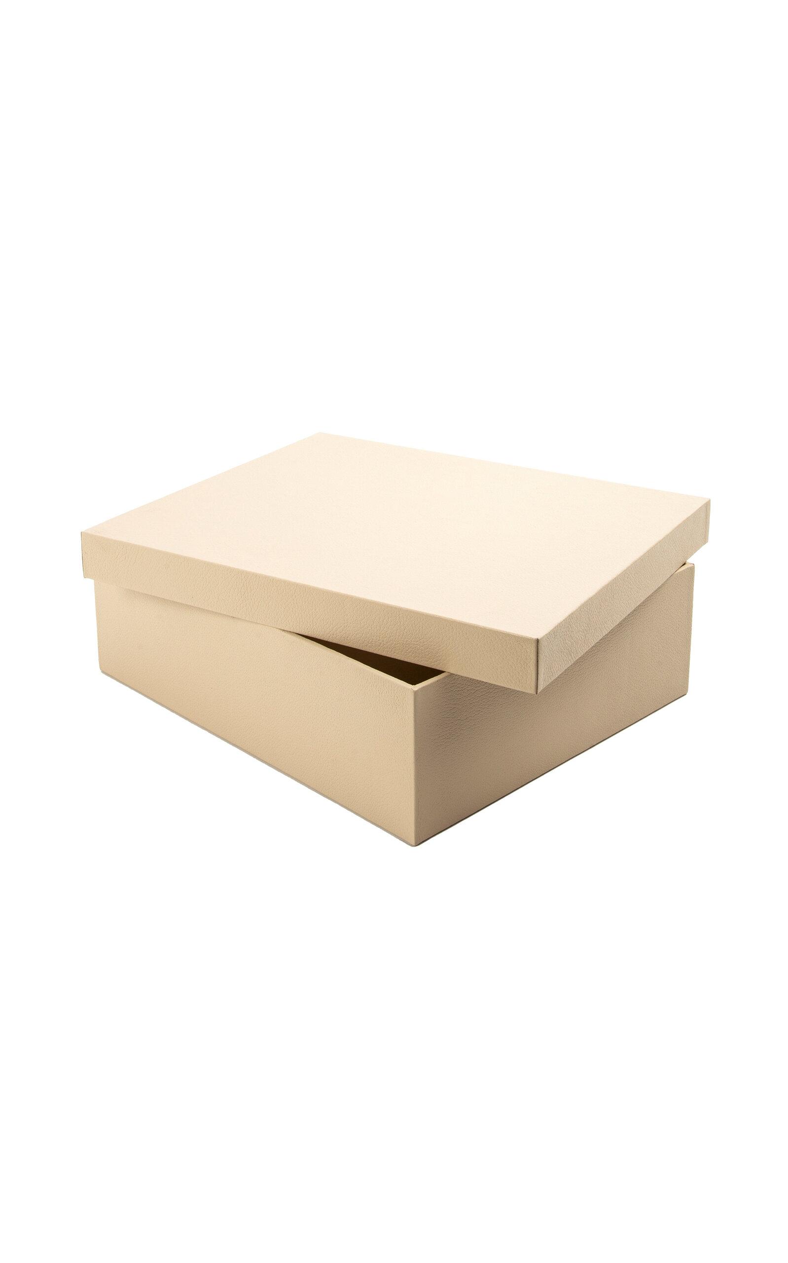 MHSTUDIOS - Personalized Angra Box In Ipanema Beige Leather - Brown - Moda Operandi by MHSTUDIOS
