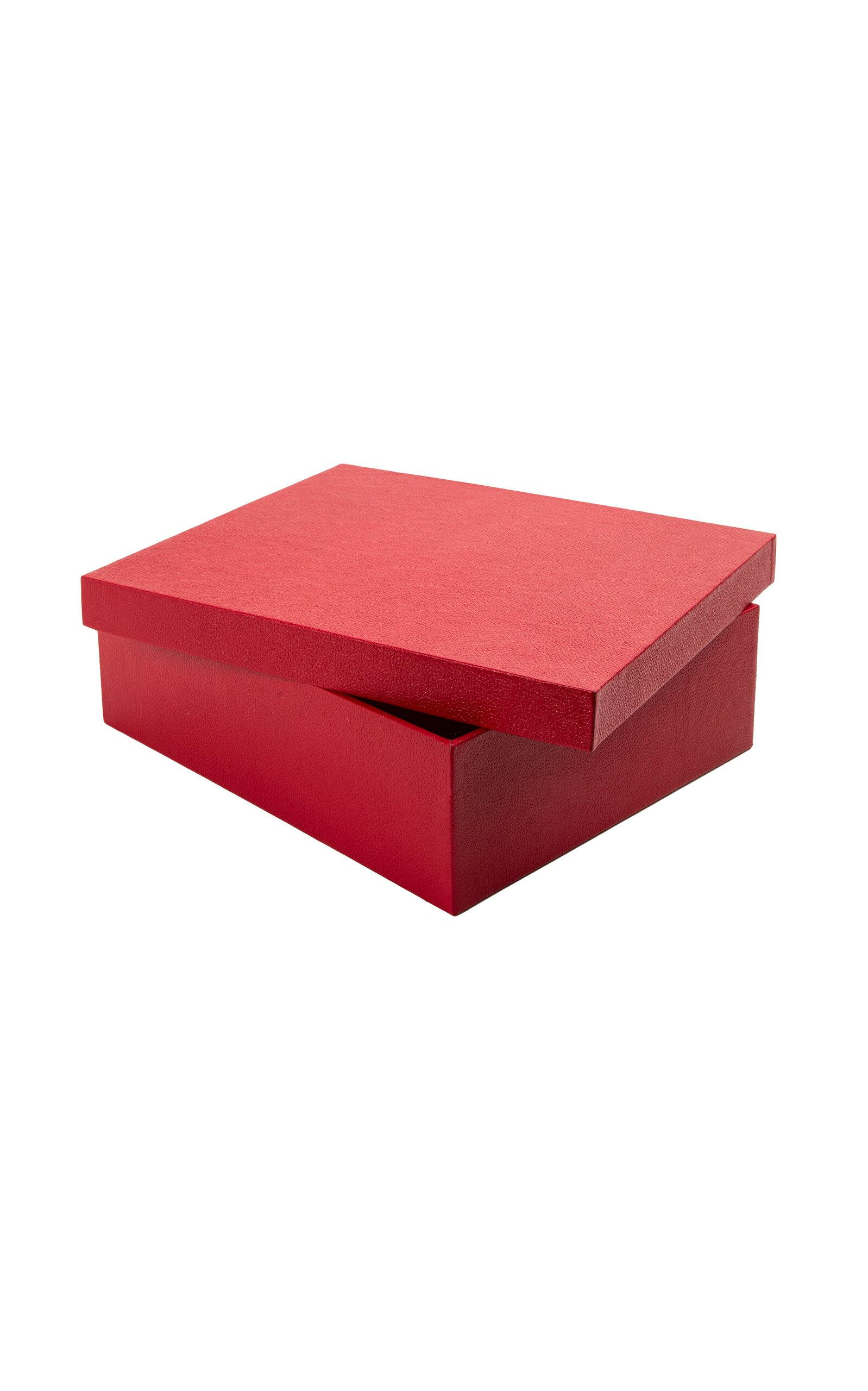 MHSTUDIOS - Personalized Angra Box In Malagueta Red Leather - Red - Moda Operandi by MHSTUDIOS