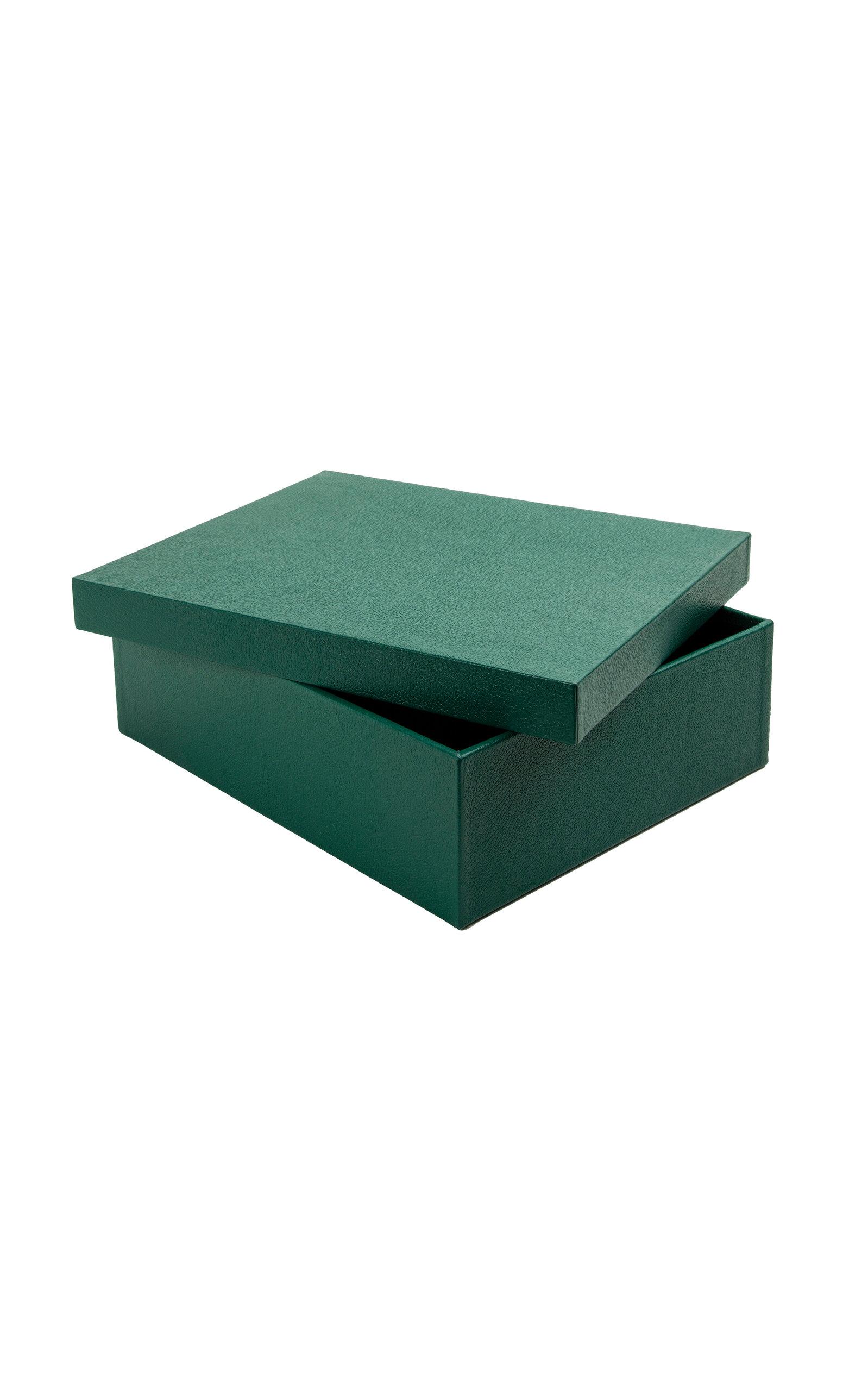MHSTUDIOS - Personalized Angra Box In Mangueira Green Leather - Dark Green - Moda Operandi by MHSTUDIOS