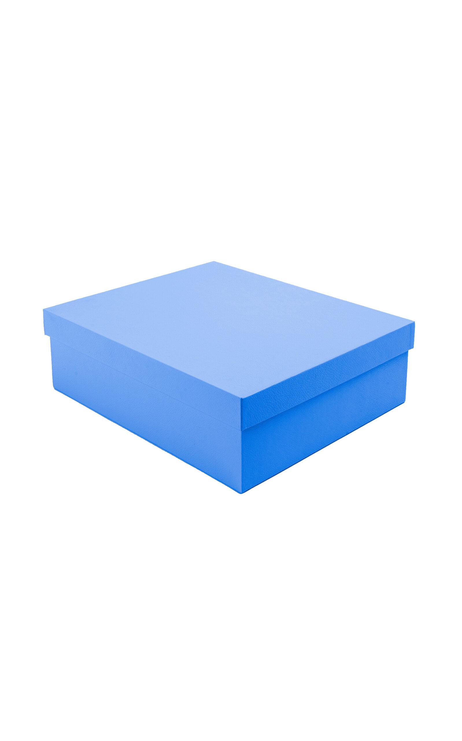 MHSTUDIOS - Personalized Angra Box In Paraty Blue Leather - Blue - Moda Operandi by MHSTUDIOS