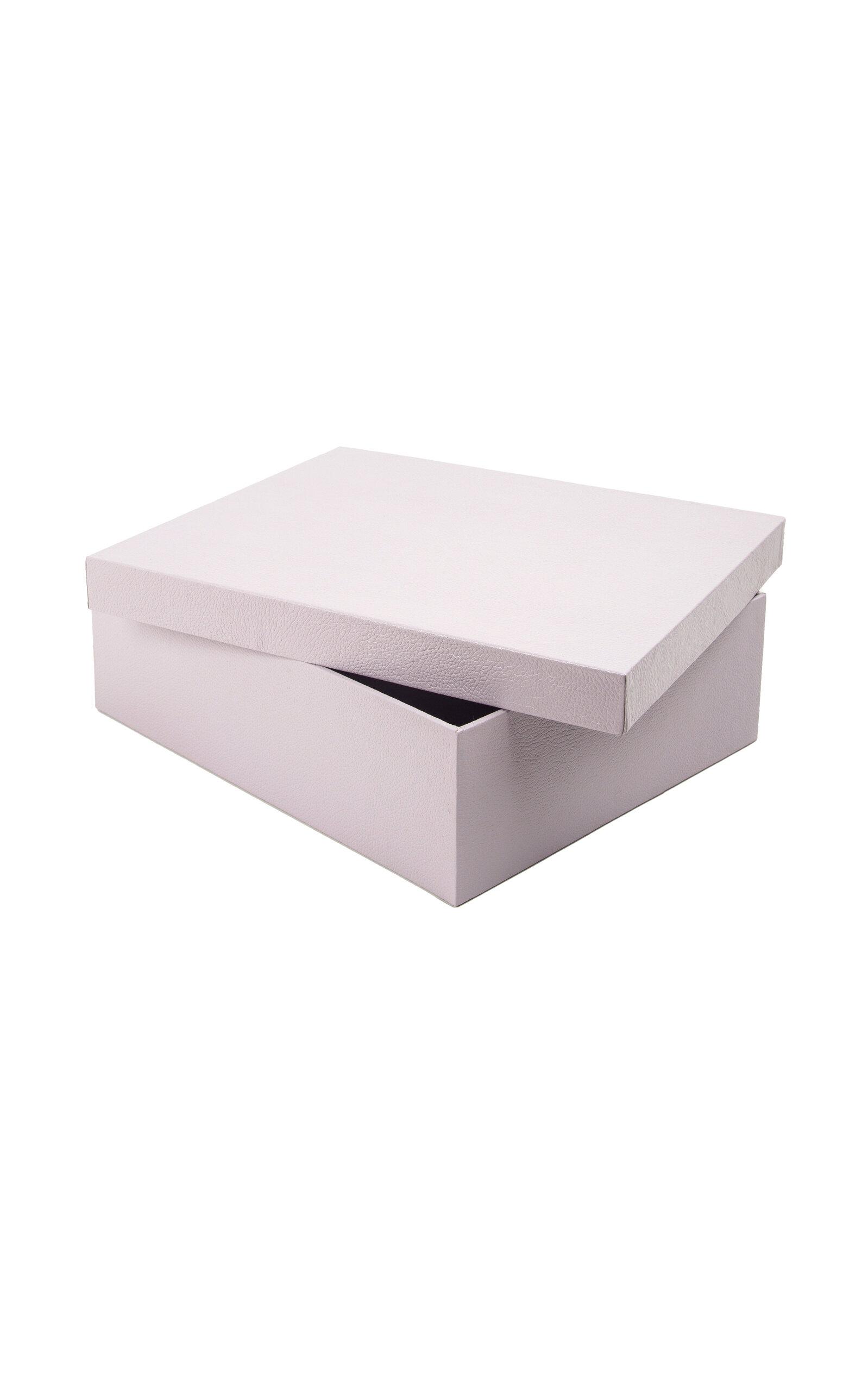 MHSTUDIOS - Personalized Angra Box In Seine Lilac Leather - Purple - Moda Operandi by MHSTUDIOS