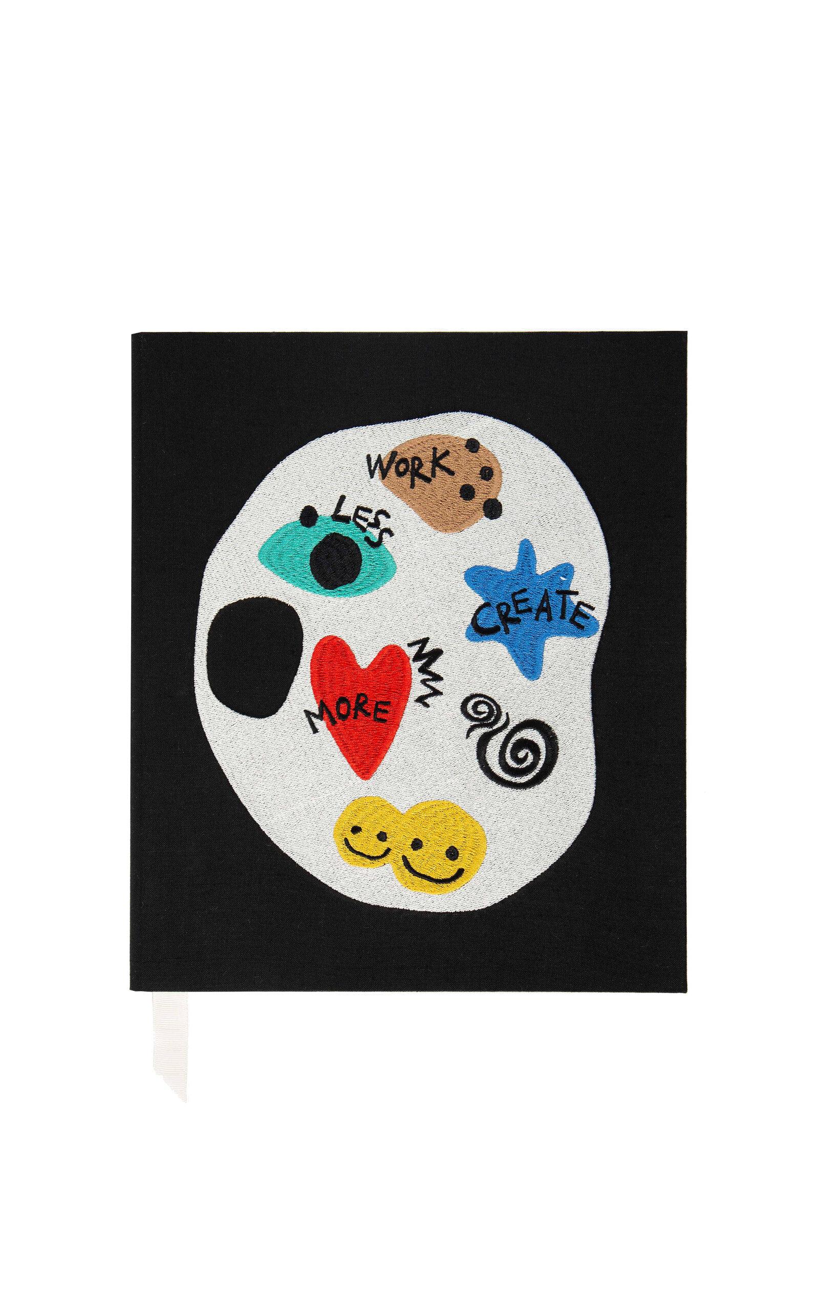 MHSTUDIOS - Salines Notebook Work Less; Create More - Black - Moda Operandi by MHSTUDIOS