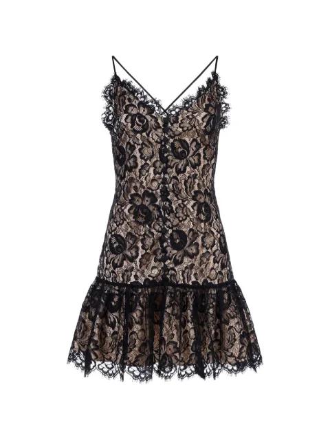 lace button mini dress by MIA PECULIAR