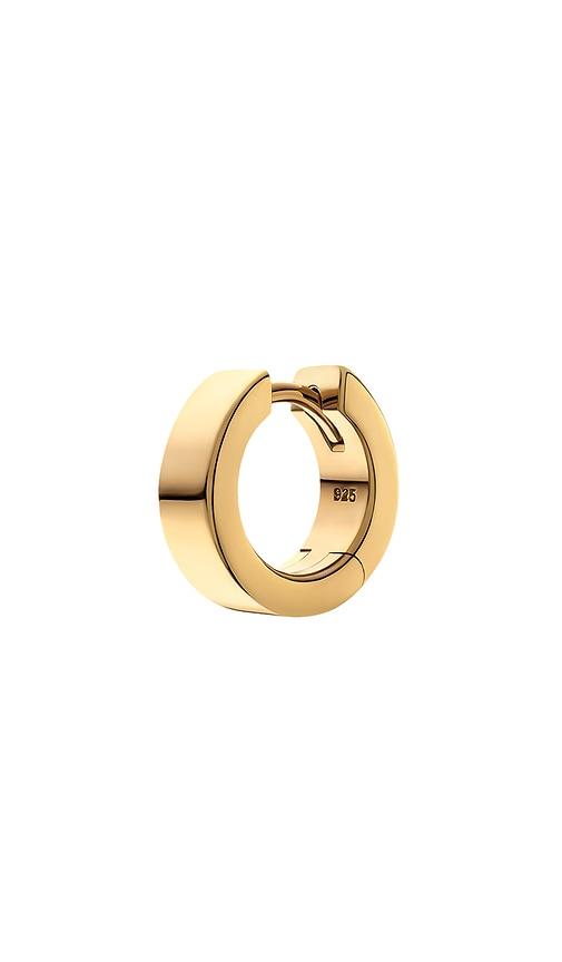 Miansai 4Mm Huggie Earring in Metallic Gold by MIANSAI