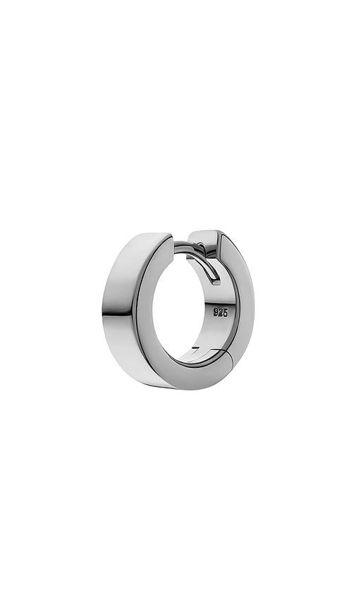 Miansai 4Mm Huggie Earring in Metallic Silver by MIANSAI