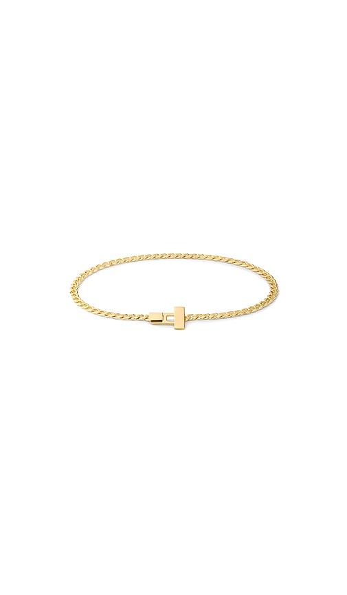 Miansai Bode Chain Bracelet in Metallic Gold by MIANSAI