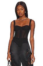 Miaou Deville Top in Black by MIAOU