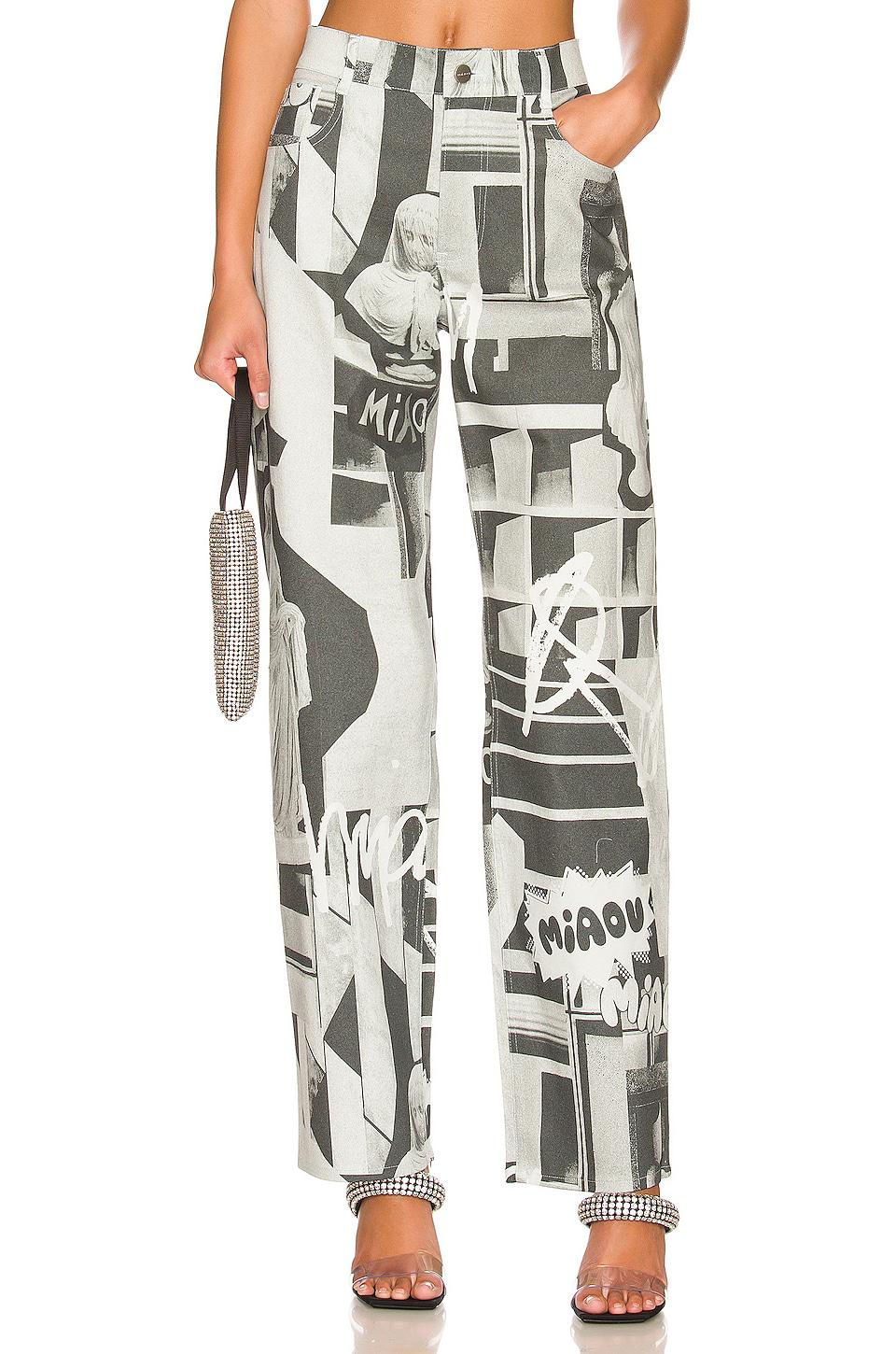 Miaou Fargo Pants in Grey by MIAOU