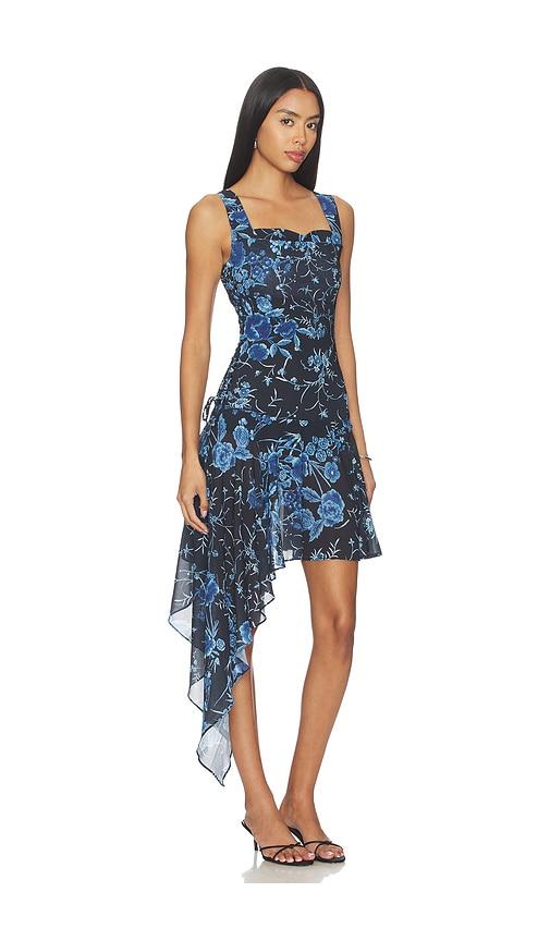 Miaou Imogene Dress in Black,Blue by MIAOU