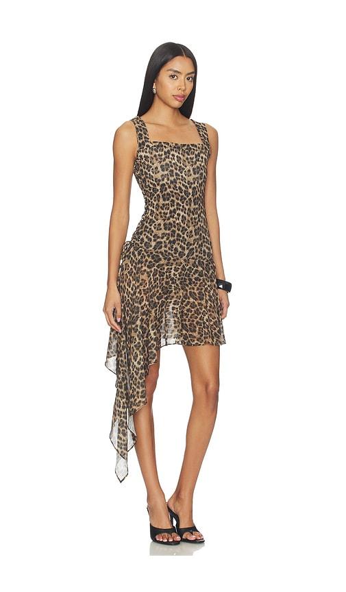 Miaou Imogene Dress in Brown by MIAOU