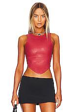 Miaou Jinx Top in Red by MIAOU