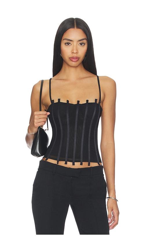 Miaou Lila Corset in Black by MIAOU