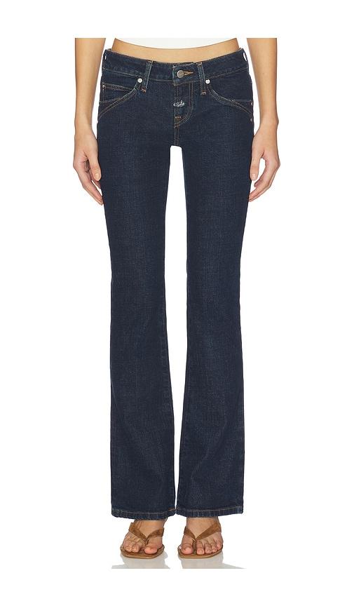 Miaou Low Rise Flare in Blue by MIAOU