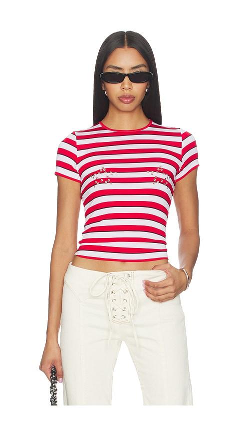 Miaou Mini Tee in Red by MIAOU