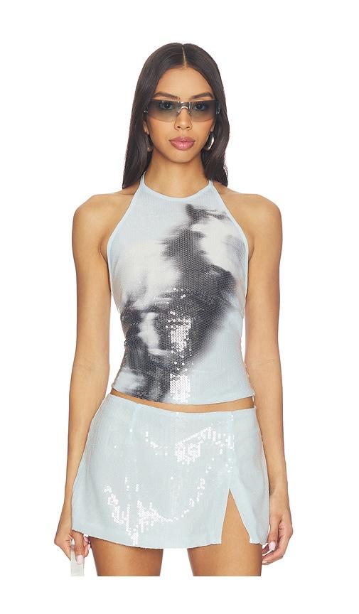 Miaou Natalia Top in Baby Blue by MIAOU