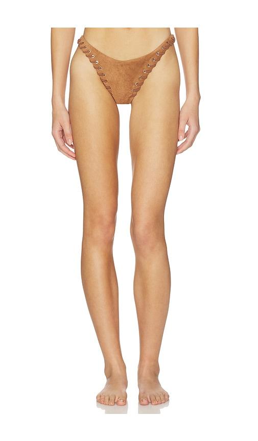Miaou Rio Bikini Bottom in Tan by MIAOU