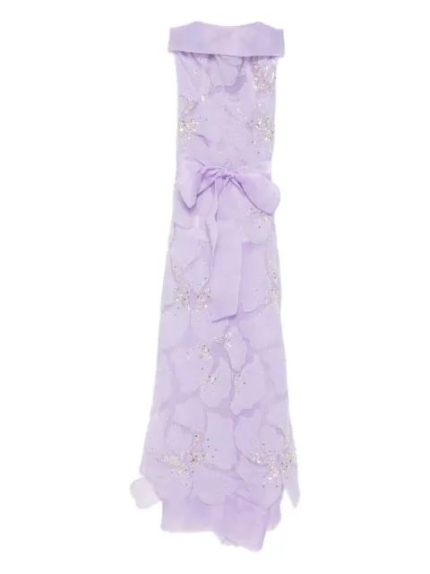 embellished floral dress by MIAU BY CLARA ROTESCU