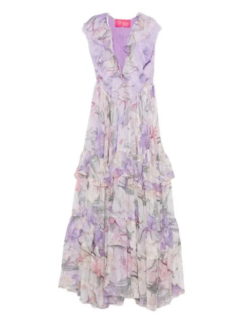 floral-print maxi dress by MIAU BY CLARA ROTESCU