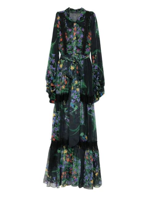 floral-print maxi dress by MIAU BY CLARA ROTESCU