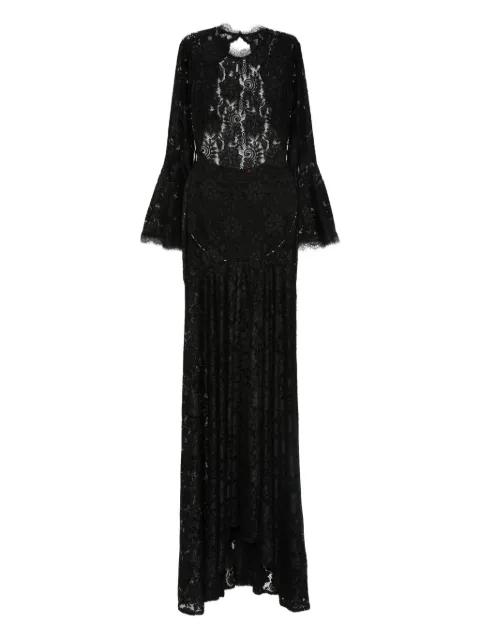 lace-panelled bell-sleeve dress by MIAU BY CLARA ROTESCU