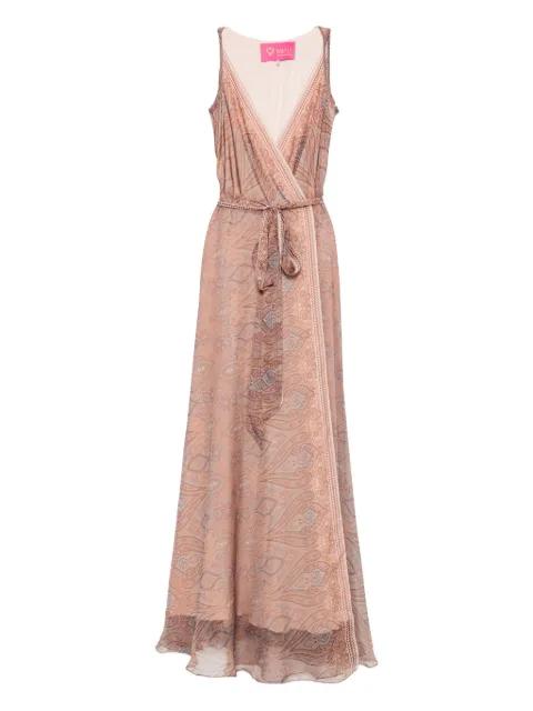 paisley-print maxi dress by MIAU BY CLARA ROTESCU