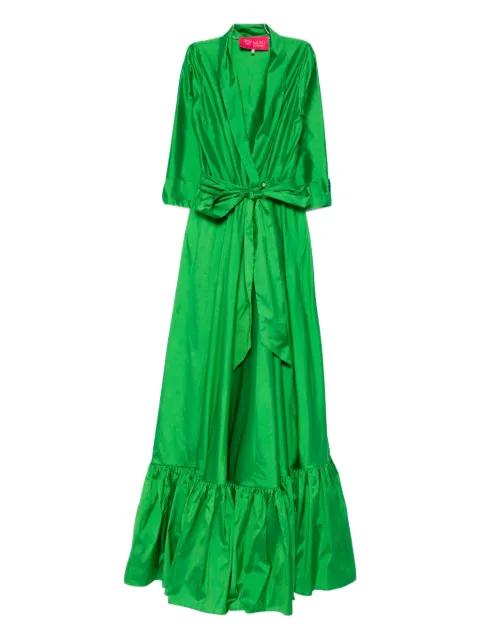 ruffle-hem maxi dress by MIAU BY CLARA ROTESCU