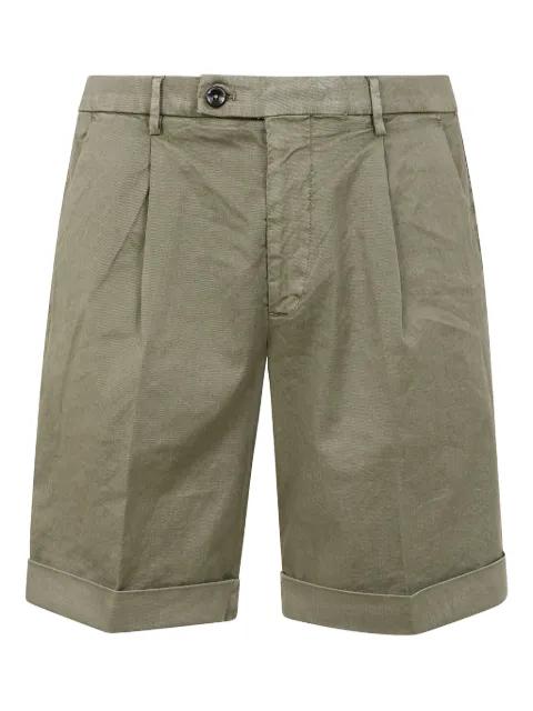 pleated cotton shorts by MICHAEL COAL