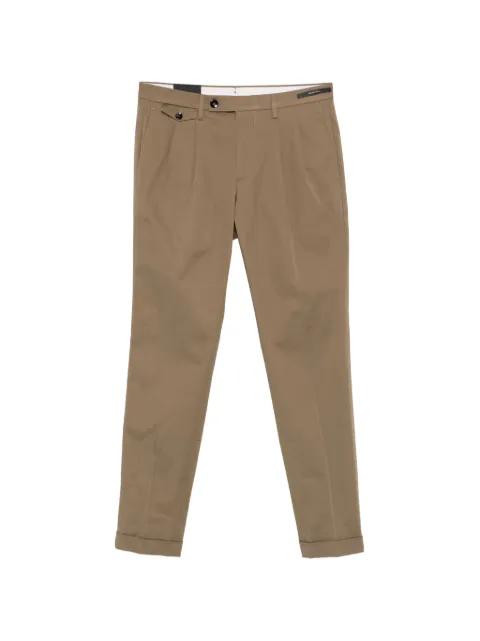 pleated cuffed trousers by MICHAEL COAL