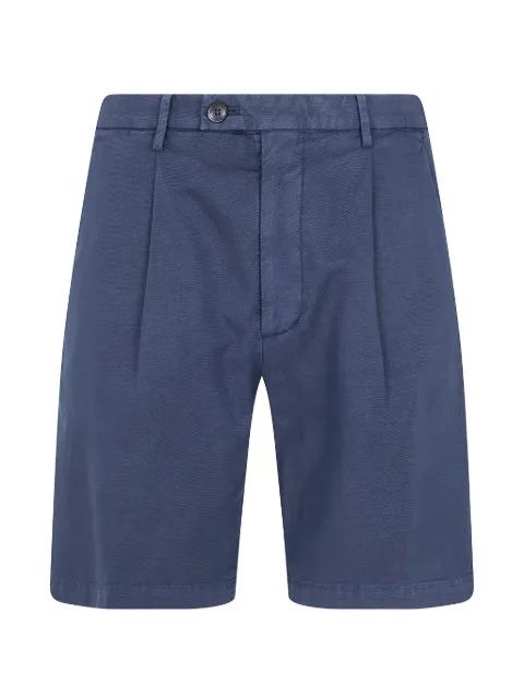 pleated linen shorts by MICHAEL COAL