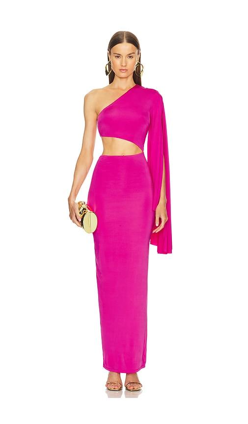 Michael Costello x REVOLVE Aaliyah Gown in Fuchsia by MICHAEL COSTELLO