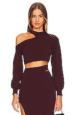 Michael Costello x REVOLVE Asym Cut Out Dolman Sweater in Purple by MICHAEL COSTELLO