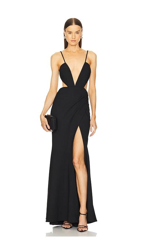 Michael Costello x REVOLVE Caisyn Gown in Black by MICHAEL COSTELLO