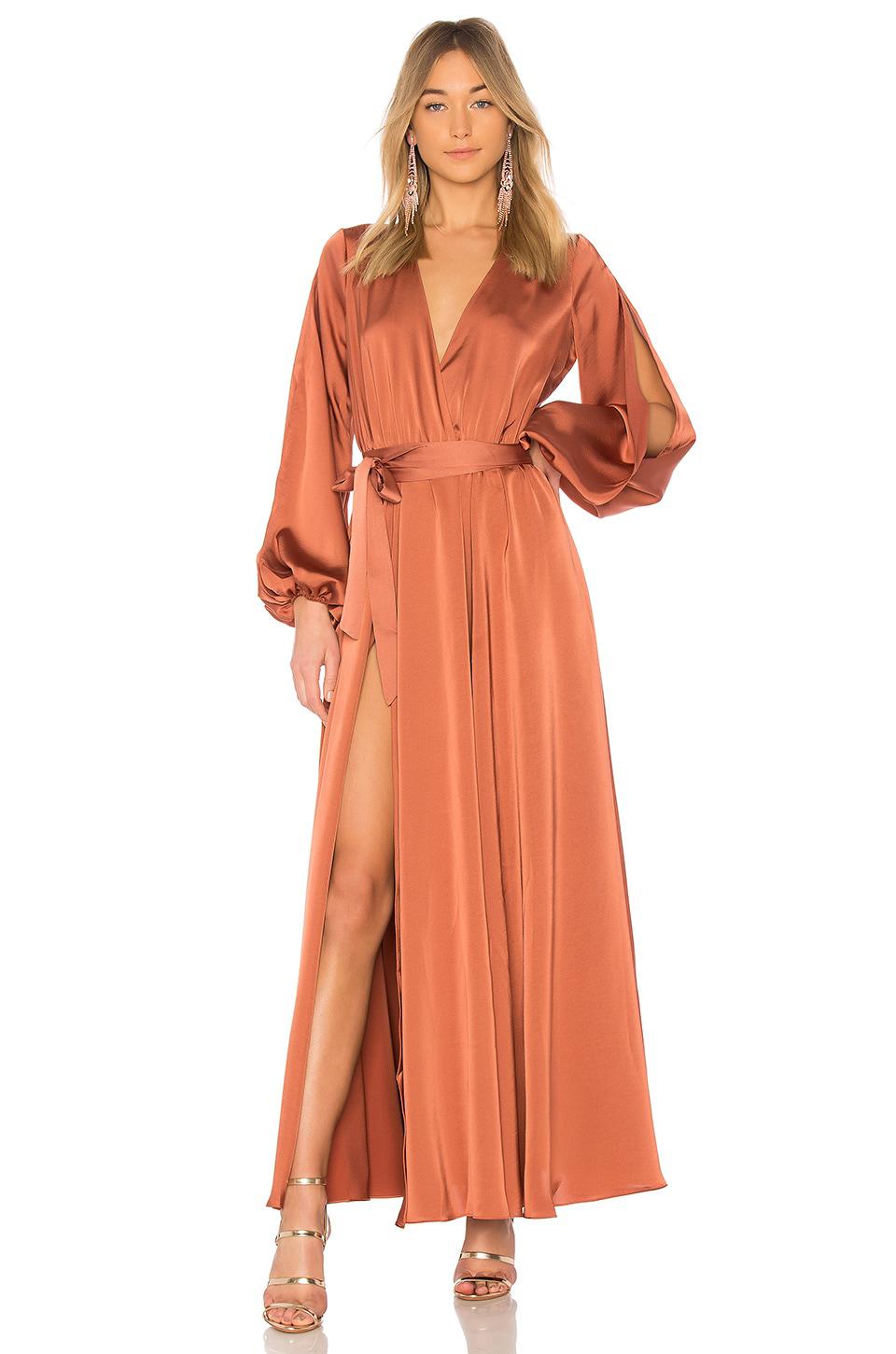 Michael Costello x REVOLVE Eric Gown in Metallic Copper by MICHAEL COSTELLO