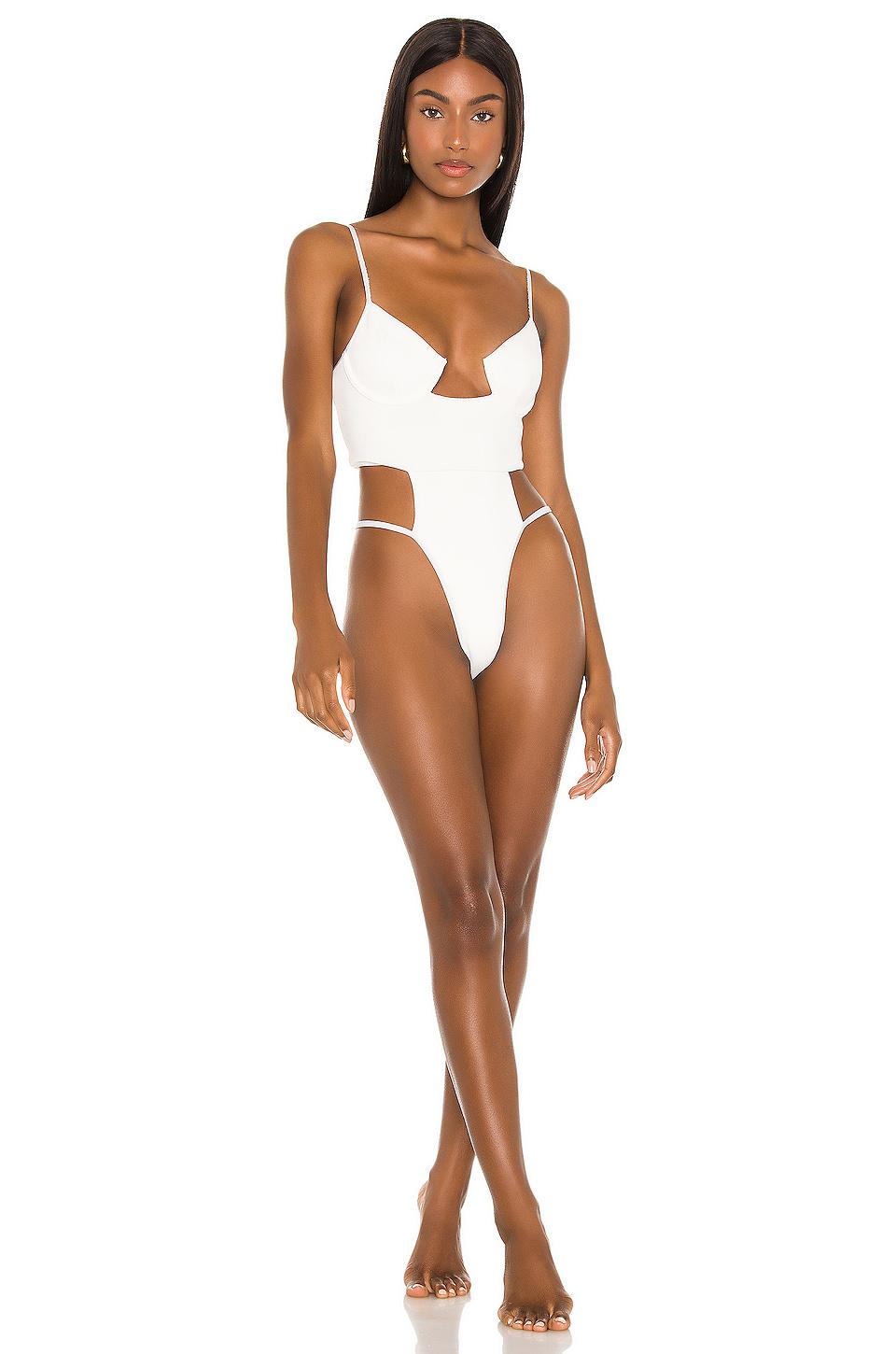 Michael Costello x REVOLVE Granger One Piece in White by MICHAEL COSTELLO