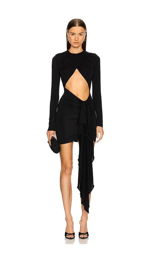 Michael Costello x REVOLVE Isabella Mini Dress in Black by MICHAEL COSTELLO