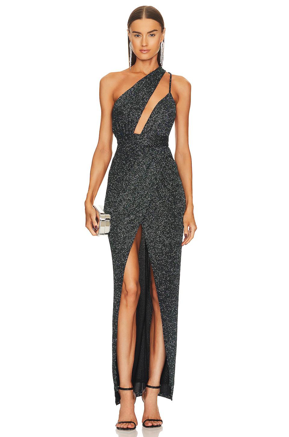 Michael Costello x REVOLVE Jacoub Gown in Black by MICHAEL COSTELLO