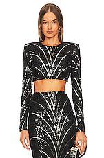 Michael Costello x REVOLVE Leonie Crop Top in Black by MICHAEL COSTELLO