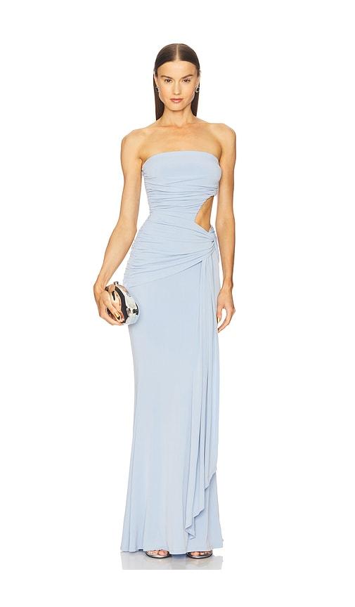 Michael Costello x REVOLVE Sivan Gown in Baby Blue by MICHAEL COSTELLO