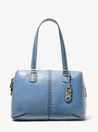 Astor large studded leather tote bag by MICHAEL KORS