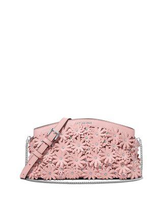 Athena Small Floral Embellished Leather Crossbody Clutch by MICHAEL KORS