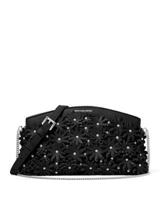 Athena Small Floral Embellished Leather Crossbody Clutch by MICHAEL KORS