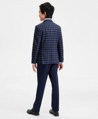 Big Boys Checkered Notch Lapel Jacket by MICHAEL KORS