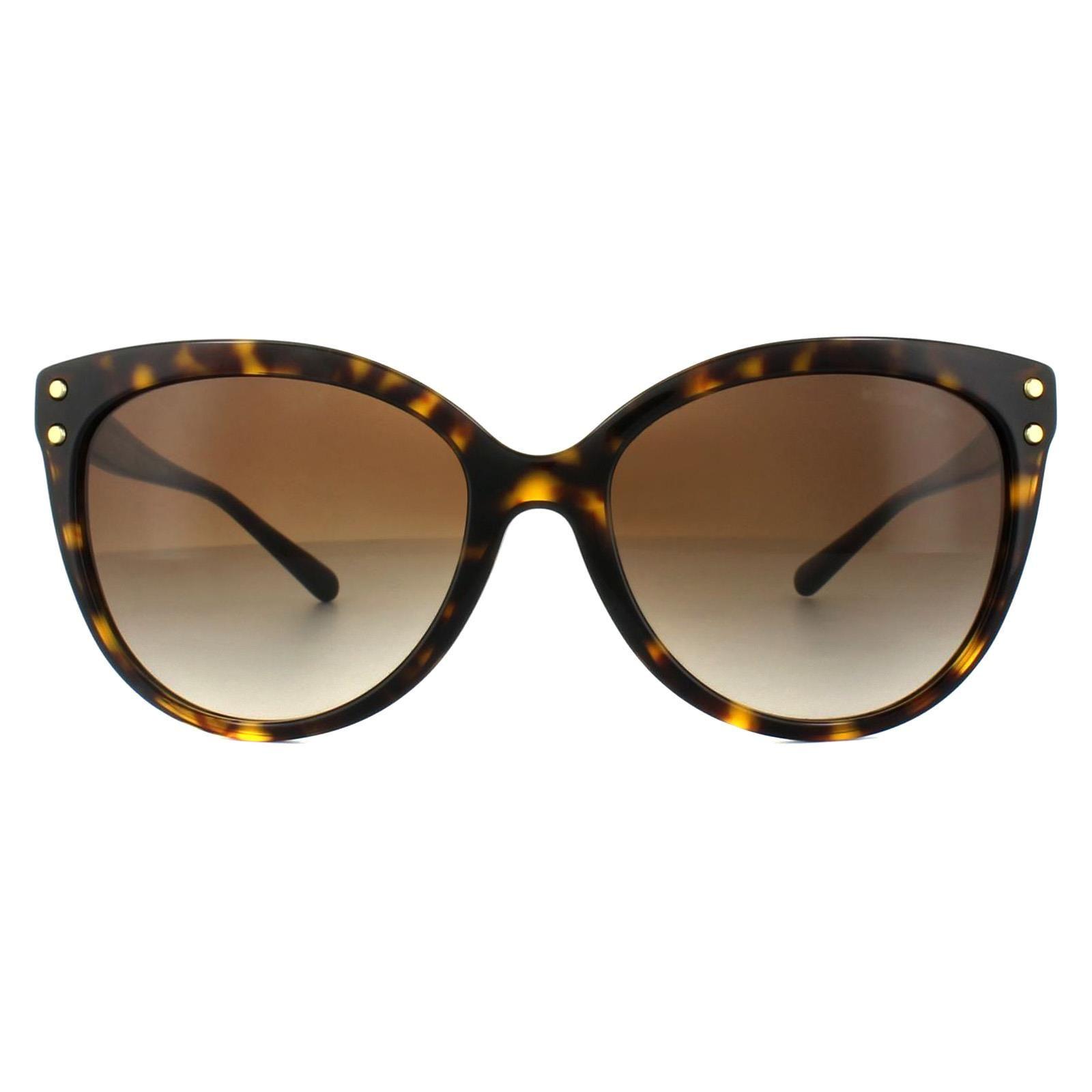 Cat Eye Dark Havana Brown Gradient Sunglasses by MICHAEL KORS