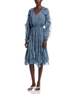 Floral Ruffle Midi Dress by MICHAEL KORS