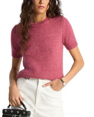Fluffy Short Sleeve Sweater by MICHAEL KORS