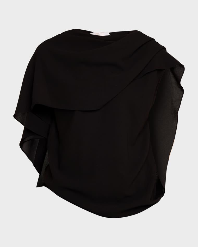 Fluid Wool Cape Top by MICHAEL KORS