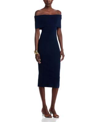 Fold Over Midi Sweater Dress by MICHAEL KORS