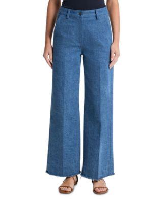 Frayed Hem Denim Pants by MICHAEL KORS